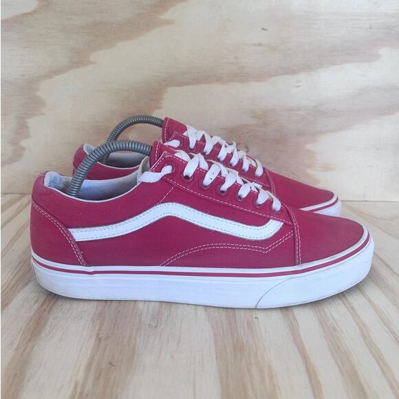 Vans Off The Wall - Old Skool - Sneakers - Red - Men's - 9.5 - Picture 1 of 9